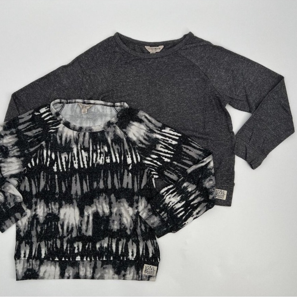 NWT Boundless Lucky Brand 2 piece set long sleeve knit tops Girls Size M